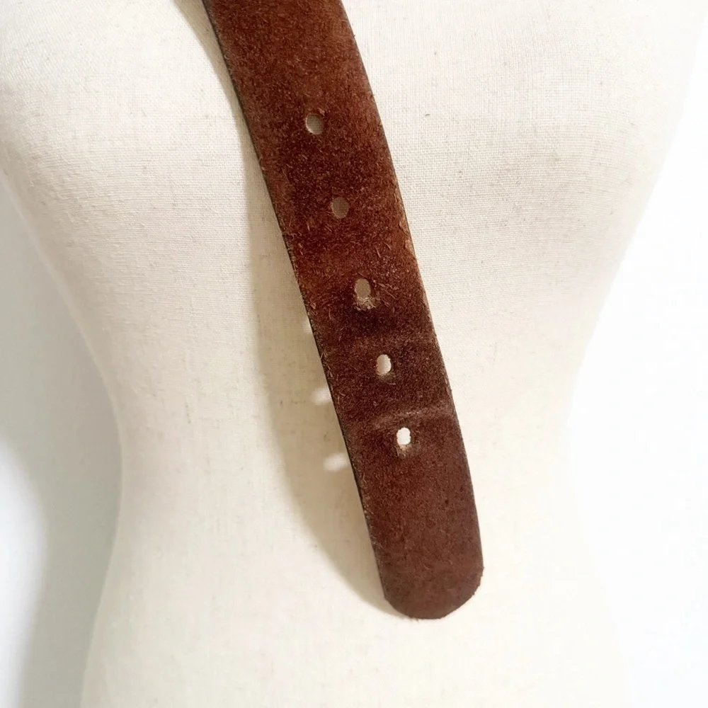 Levi’s Italian Suede Leather Grommet Belt Size 42